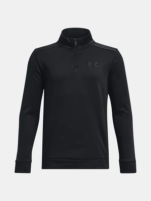 Čierna chlapčenská mikina Under Armour UA Armour Fleece 1/4 Zip