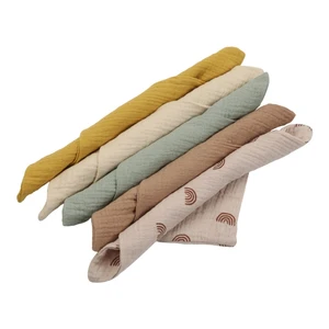 F62D 5Pcs Saliva Towels 4 Layer Cotton Baby Wiping Towel Square Soft Nursing Towel Kid Washcloth Face Towel Baby Wipes 9x9in