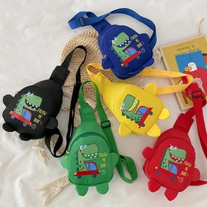 Toddler Sling Bag Dinosaur Cartoon Kids Crossbody Daypack Waterproof One Strap Backpack For Kids Beach Outgoing