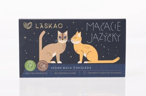 Laskao Mačacie jazýčky VEGAN biela čokoláda