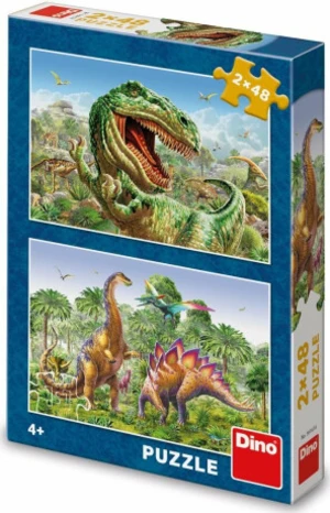 SOUBOJ DINOSAURŮ 2x48 Puzzle - Ostatní (381674)