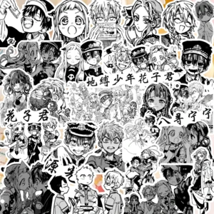 67Pcs Toilet-Bound Hanako-Kun Anime Stickers Graffiti For Guitar Laptop Skateboard Bottle Cartoon Decal Kid Scrapbook Toy Label