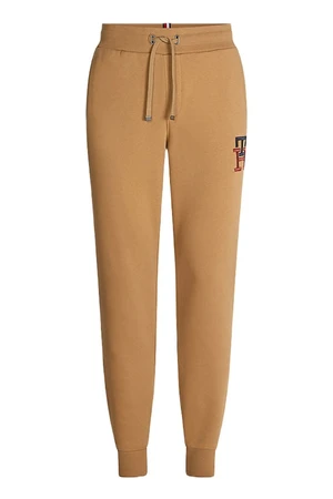 Tommy Hilfiger Tepláky - ESSENTIAL MONOGRAM SWEATPANT hnedé