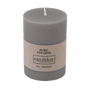 Szara świeczka Eco candles by Ego dekor Friendly, 37 h