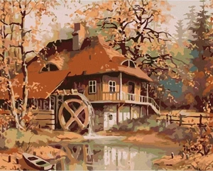 Zuty Peinture au diamant Vieux Moulin