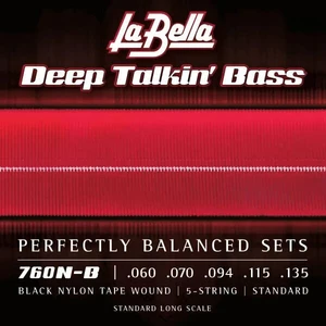 La Bella 760N-B Saiten für 5-saitigen E-Bass, Saiten für 5-Saiter E-Bass