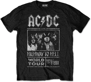 AC/DC Tricou Highway to Hell World Tour 1979/1989 Black 2XL