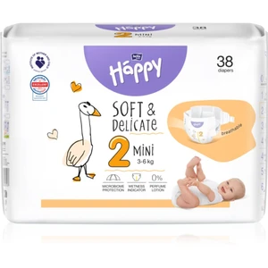 Bella Baby Happy Soft&Delicate Size 2 Mini jednorazové plienky 3-6 kg 38 ks