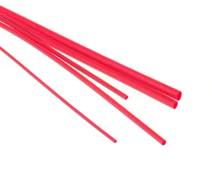 MDtools Bužírky - hadičky smršťovací, různé rozměry, délka 1 m, polyetylen - červená Velikost: 4.8/2.4 mm