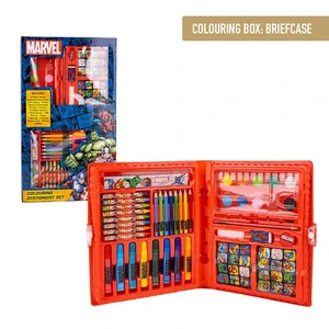 COLOURING STATIONERY SET BOX MARVEL