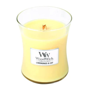 WoodWick Vonná sviečka váza Lemongrass & Lily 275 g