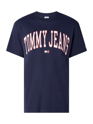 Tommy Jeans Tričko - TJM CLASSIC COLLEGIA modré