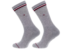 Ponožky - Tommy Hilfiger TH MEN ICONIC SOCK 2P sivé