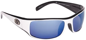 Strike King S11 Optics Okeechobee White Black/Blue Mirror Lunettes de pêche