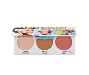 theBalm Paletka na tvář Double Crosser (Highlighter, Bronzer & Blush Palette) 8,5 g