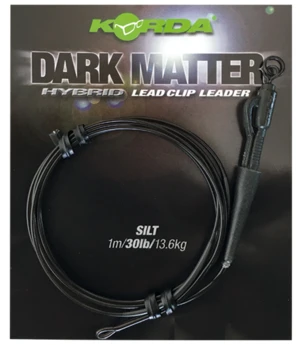 Korda koncová montáž dark matter leader qc swivel 40 lb 1 m - weed