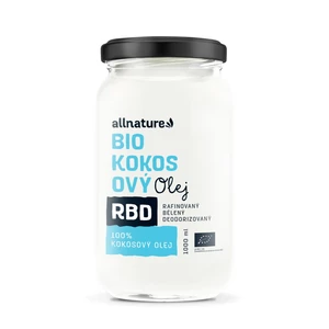 Allnature Kokosový olej BIO bez vůně 1000 ml