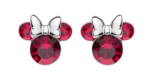 Disney Třpytivé stříbrné náušnice pecky Minnie Mouse ES00028SJUYL.CS