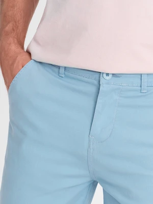 Ombre Men's chinos shorts with denim trim