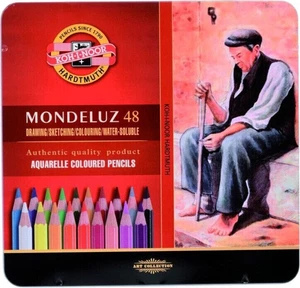 KOH-I-NOOR Mondeluz 3726/48 Set creioane acuarelă 48 buc