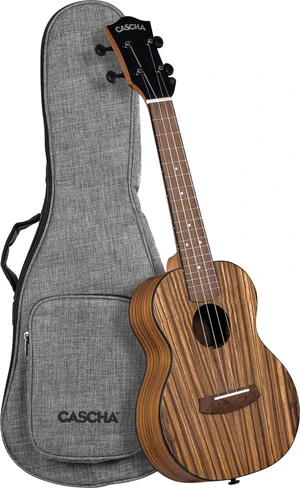 Cascha Concert Ukulele Zebra Wood Natural Koncertné ukulele