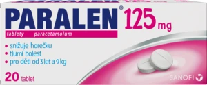 PARALEN pro děti 125mg 20 tablet