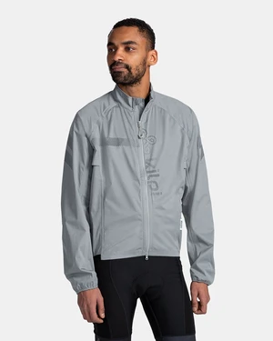 Men's cycling jacket Kilpi RAINAR-M Light gray