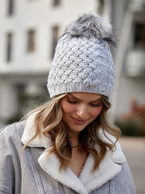 Light grey winter hat