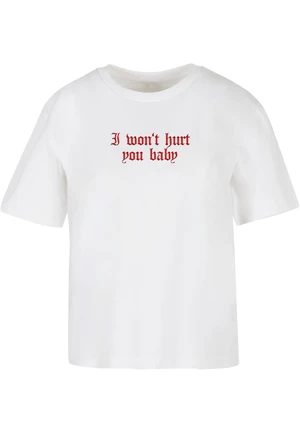 Women's T-shirt I Won't Hurt You Baby - white