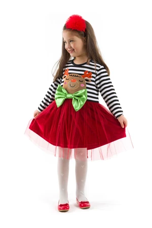 Denokids Kokos Girl Tulle Christmas Red Dress