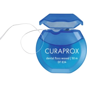 Curaprox Dental Floss Waxed DF 834 Mint dentální nit s mátou peprnou 50m 50