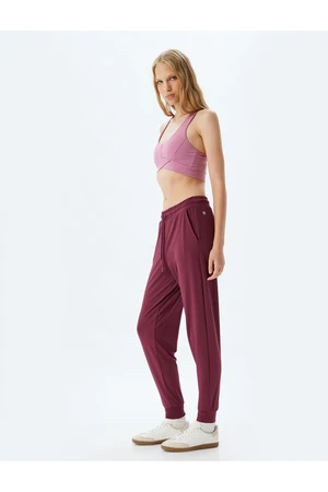 Koton Jogger Sweatpants with Lace Waist Extra High Waist Slim Fit