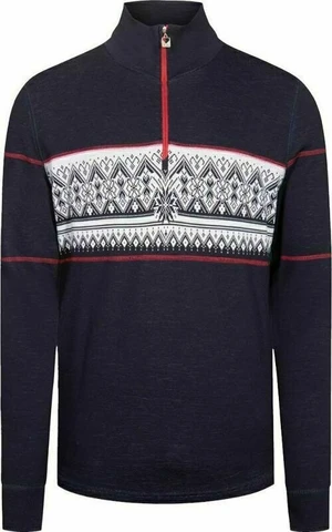 Dale of Norway Moritz Basic Navy/White/Raspberry XL Jersey Camiseta de esquí / Sudadera con capucha