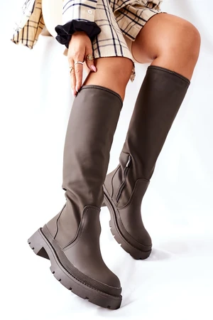 Women's boots Khaki Whats Going On