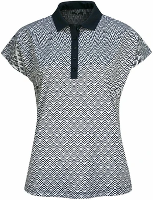 Callaway Womens Chev Geo Brilliant White M Chemise polo