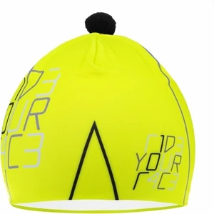 R2 Pompon Neon Yellow/White/Black Sapka