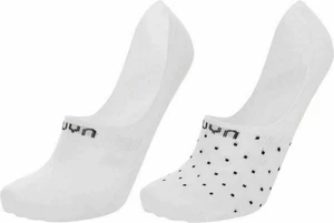 UYN Ghost 4.0 2-Pairs White/White/Black 35-36 Calcetines deportivos