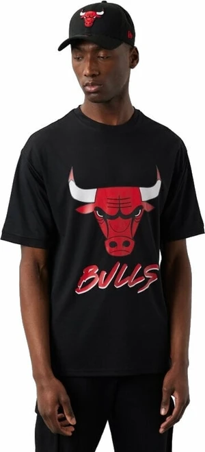 Chicago Bulls NBA Script Mesh Black/Red L Camiseta de manga corta