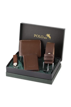 Polo Air Wallet - Brown - Plain