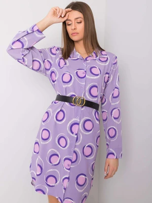 Purple shirt dress