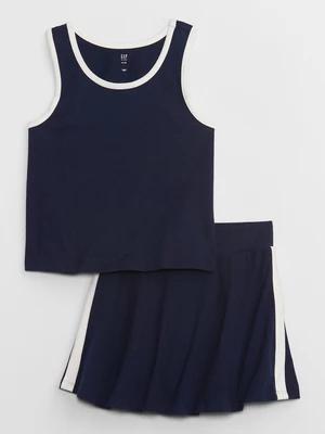 Navy blue girly tank top and short skirt GAP