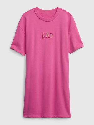 Dark pink girl's dress with GAP logo