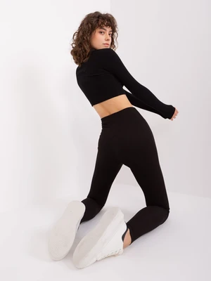 Black RUE PARIS high-waisted leggings