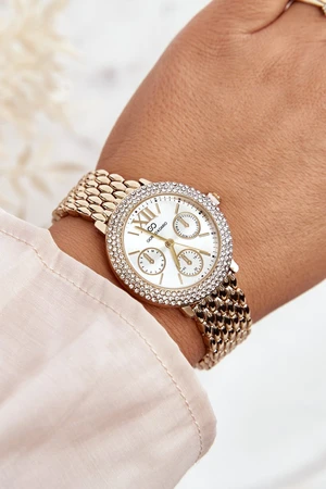 Women's watch decorated with cubic zirconia Giorgio&Dario Gold