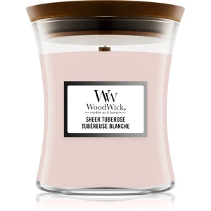 Woodwick Sheer Tuberose vonná svíčka 275 g