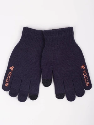 Yoclub Kids's Gloves RED-0245C-AA5E-006 Navy Blue