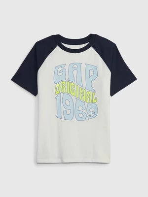 Modro-biele chlapčenské tričko GAP