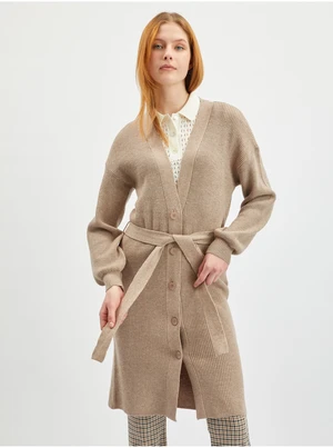 Orsay Beige Ladies Long Cardigan - Women