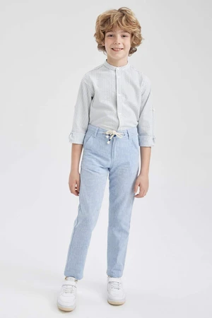 DEFACTO Boy Regular Chino Linen Blend Trousers