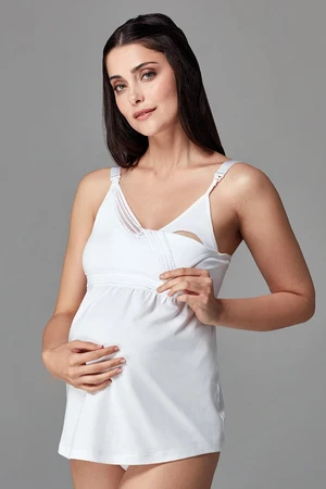 Dagi Women's White Postpartum Singlet